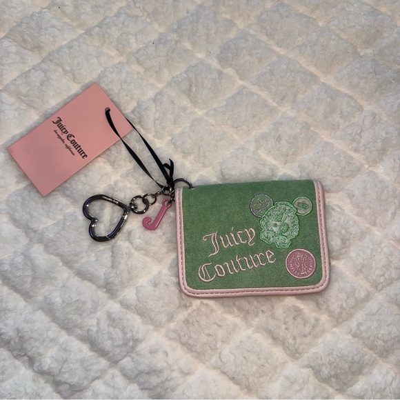 Juicy Couture Handbags - Y2K Juicy Couture Green and Pink Wallet